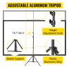 VEVOR Tripod Projector Screen with Stand 60 inch 16:9 4K HD Projection Screen Stand Wrinkle-Free Height Adjustable Portable Screen for Projector Indoo